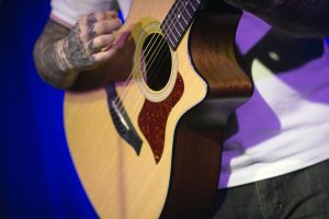 Anthony Raneri's guitar. Raneri is the lead singer and songwriter of Bayside.
